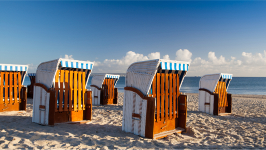 Binz: Strandkörbe am Binzer Strand