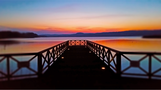 Binz: Abendstimmung am Schmachter See